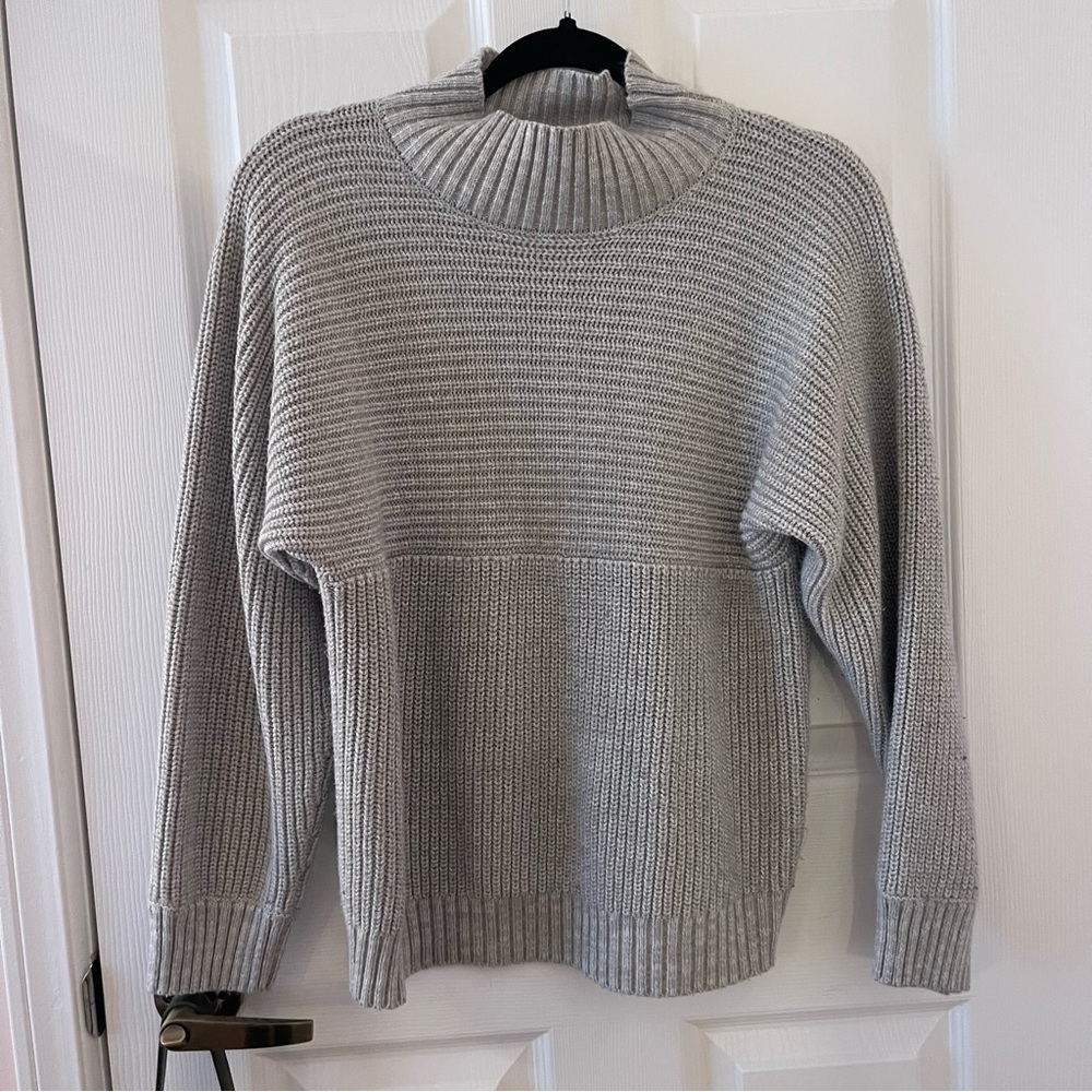 Twik Light Gray Cowl Neck Sweater